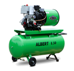 Передвижной компрессор Atmos Albert E 50-10-RD с ресивером и осушителем